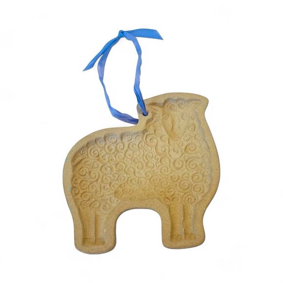 Brown Bag Cookie Art Mold Sheep Lamb Retired 1983 Easter Spring Baking Cottage - Picture 1 of 5